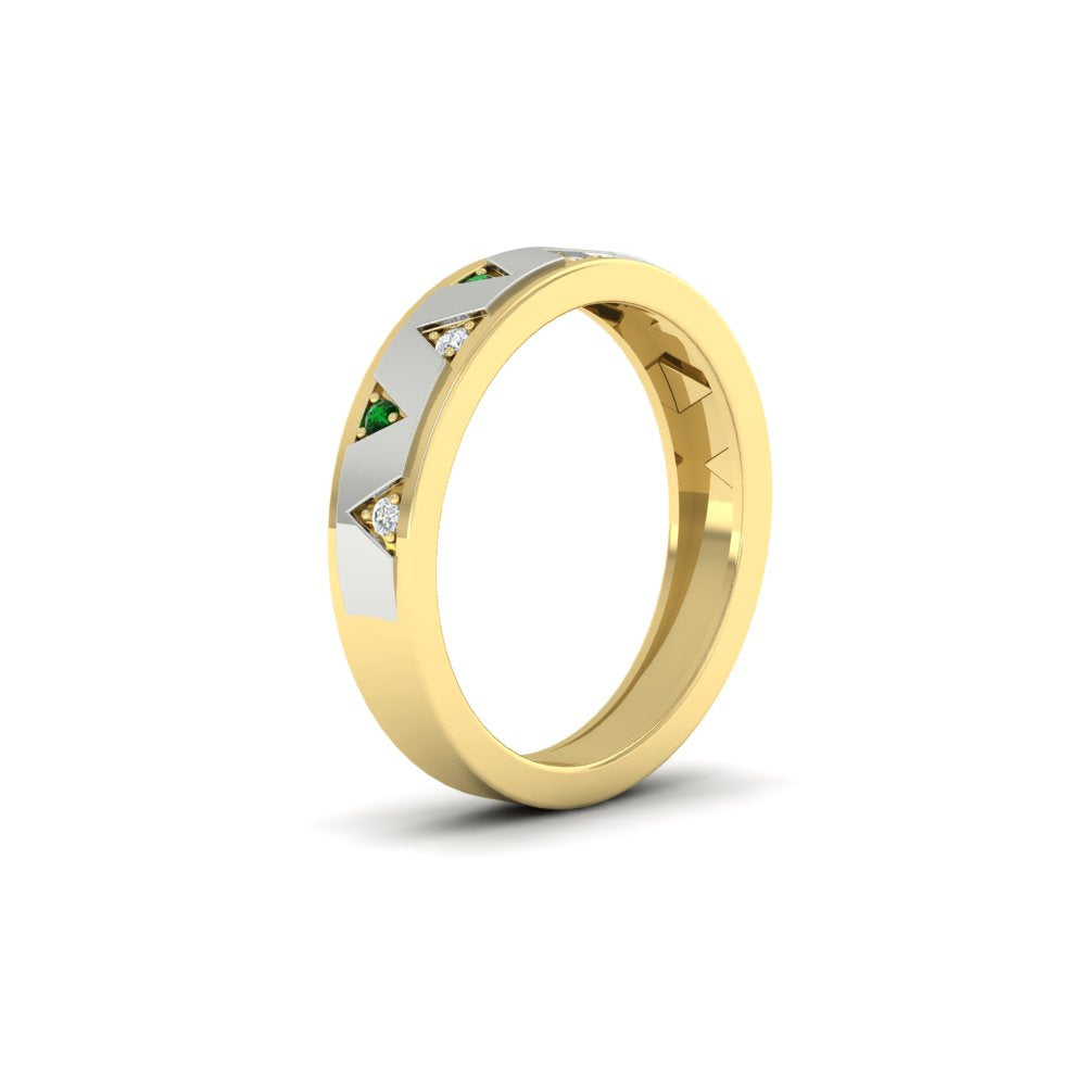 Two Tone Male Wedding Band