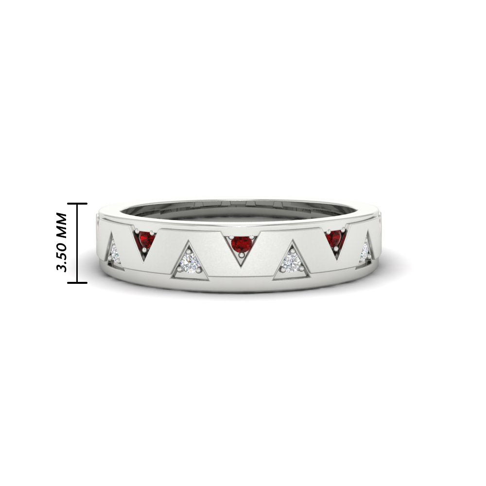 Two Tone Male Wedding Band