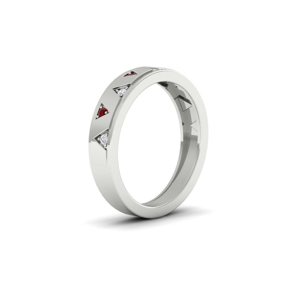 Two Tone Male Wedding Band