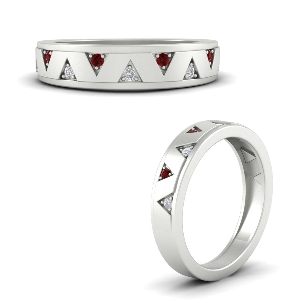 Two Tone Male Wedding Band