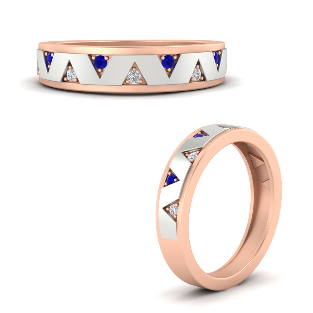 Two Tone Male Wedding Band
