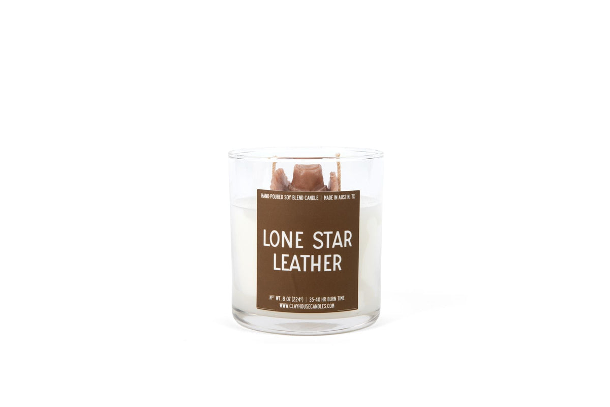 Lone Star Leather Container Candle