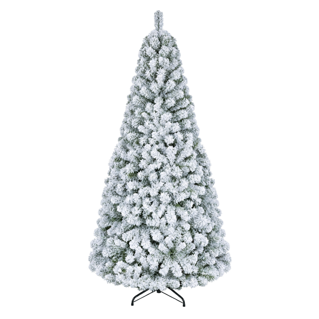 Snow-flocked Christmas tree — Holiday Hearts